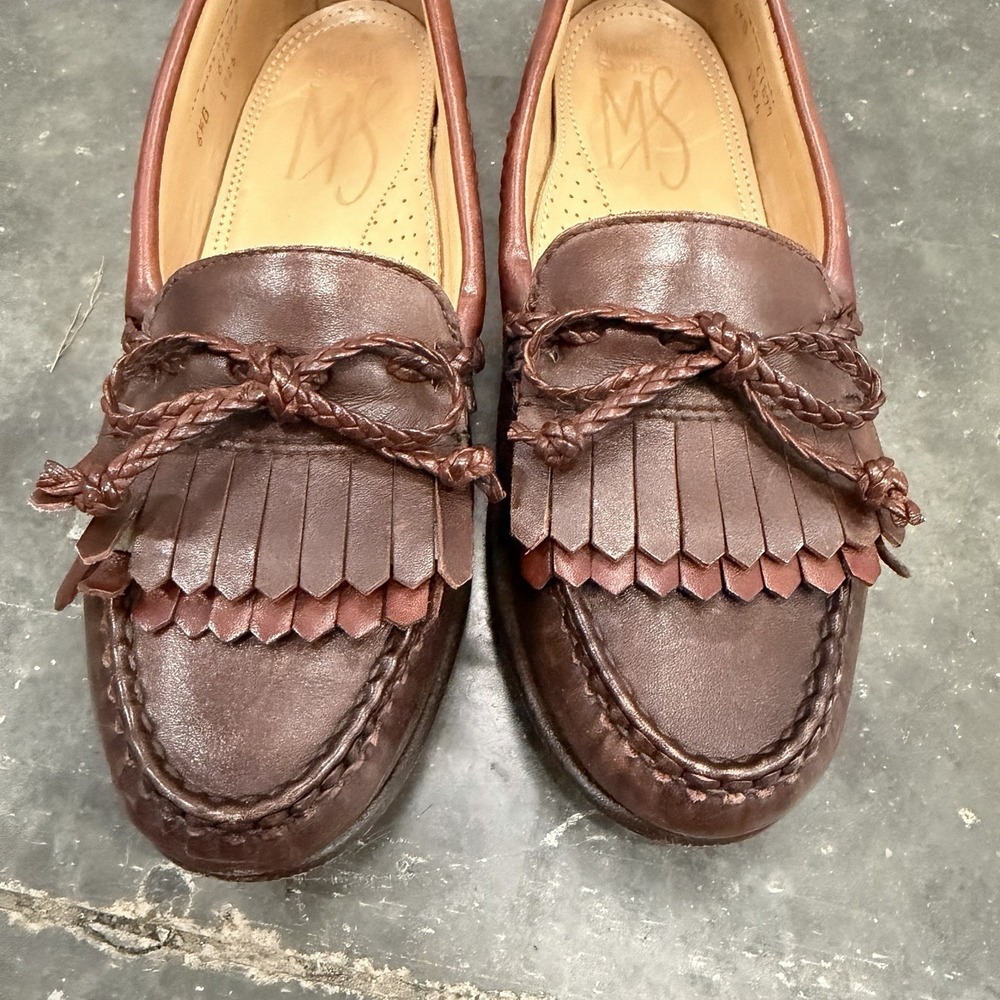 Allen Edmonds Woodstock Loafers Kiltie Tassel Woman's Shoes Sz 6 1/2 B Made USA - Picture 4 of 9
